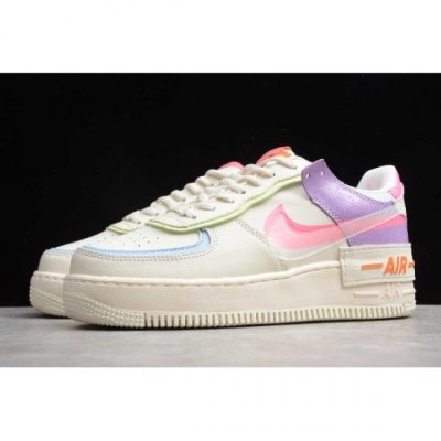 Nike Bayan Air Force 1 Shadow Gri / Bej Rengi Kaykay Ayakkabı Türkiye - STKC0ERF